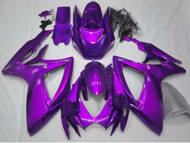 2006-2007 Glanz Lila Schlicht GSXR 600-750 Verkleidung