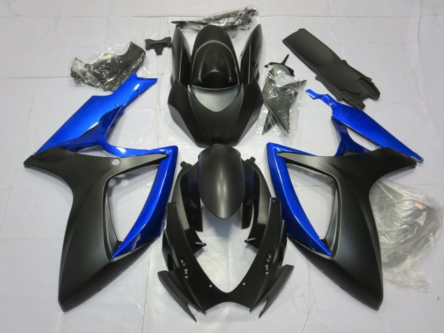 2006-2007 Glänzend Blau & Matt Schwarz GSXR 600-750 Verkleidung 2006-2007 Glänzend Blau & Matt Schwarz GSXR 600-750 Verkleidung
