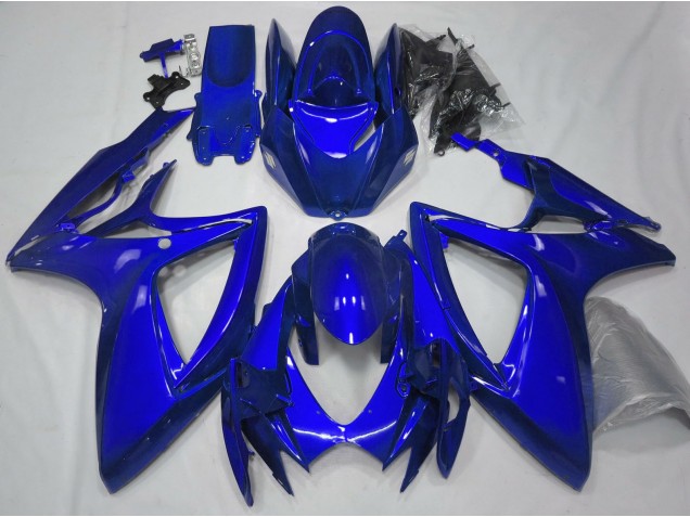 2006-2007 Glänzend Blau Plain GSXR 600-750 Verkleidung 2006-2007 Glänzend Blau Plain GSXR 600-750 Verkleidung