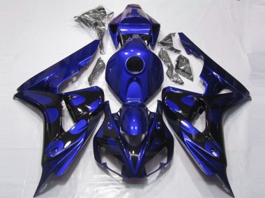 2006-2007 Glänzend Blau & Schwarz CBR1000RR Verkleidung