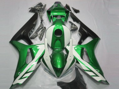 2006-2007 Glänzend Weiß & Grün CBR1000RR Verkleidung