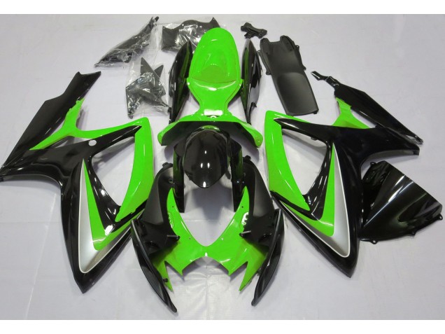 2006-2007 Glänzend Grün Ohne Abzeichen GSXR 600-750 Verkleidung 2006-2007 Glänzend Grün Ohne Abzeichen GSXR 600-750 Verkleidung