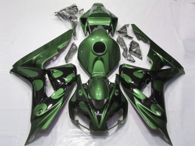 2006-2007 Glänzend Grün & Schwarz CBR1000RR Verkleidung