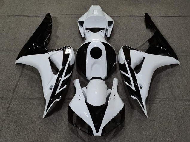 2006-2007 Glänzend Weiß & Schwarz CBR1000RR Verkleidung