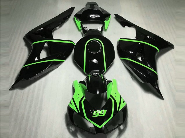 2006-2007 Glänzend Schwarz High Viz Grün CBR1000RR Verkleidung 2006-2007 Glänzend Schwarz High Viz Grün CBR1000RR Verkleidung