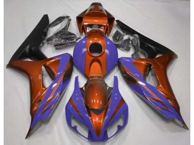 2006-2007 Glanzorange & Tiefes Blau CBR1000RR Verkleidung 2006-2007 Glanzorange & Tiefes Blau CBR1000RR Verkleidung