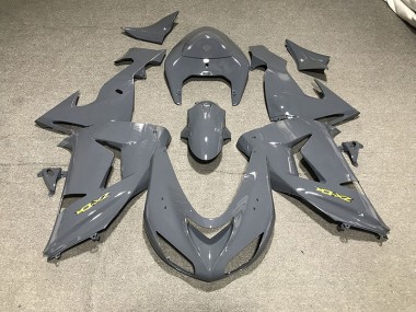 2006-2007 Glattes Grau & Gelb ZX10R Verkleidung