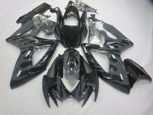 2006-2007 Grau Flamme GSXR 600-750 Verkleidung 2006-2007 Grau Flamme GSXR 600-750 Verkleidung