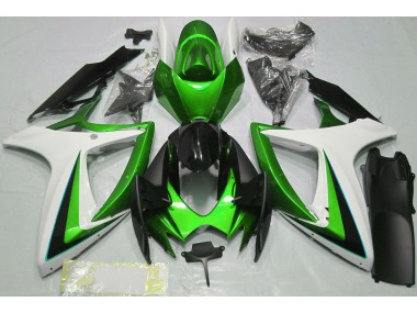 2006-2007 Grün-Weiß GSXR 600-750 Verkleidung