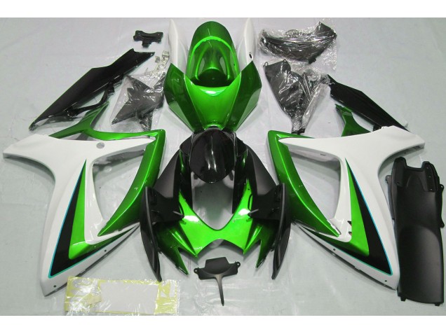 2006-2007 Grün-Weiß GSXR 600-750 Verkleidung 2006-2007 Grün-Weiß GSXR 600-750 Verkleidung