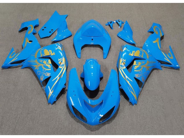 2006-2007 Hellblau & Gold ZX10R Verkleidung