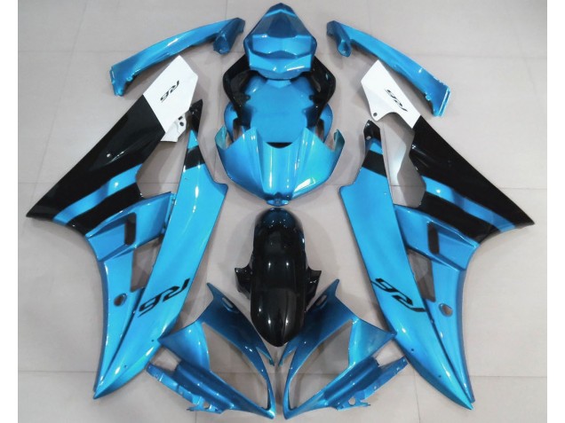 2006-2007 Hellblau & Schwarz Glänzend R6 Verkleidung 2006-2007 Hellblau & Schwarz Glänzend R6 Verkleidung