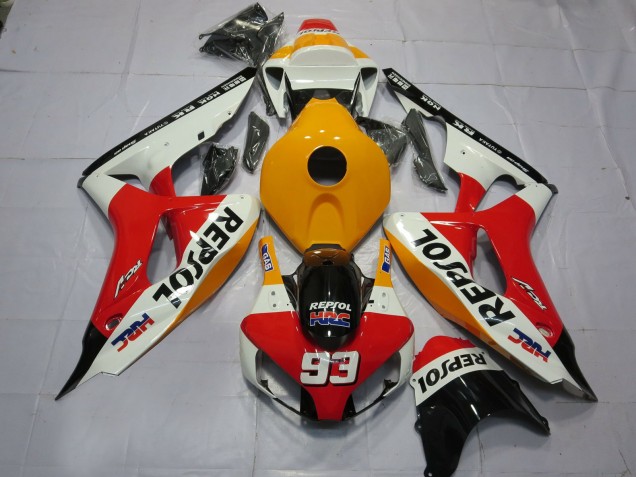 2006-2007 Hellorangeweiß Repsol CBR1000RR Verkleidung 2006-2007 Hellorangeweiß Repsol CBR1000RR Verkleidung