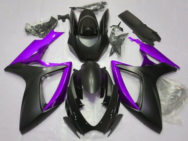 2006-2007 Matt Schwarz & Lila GSXR 600-750 Verkleidung
