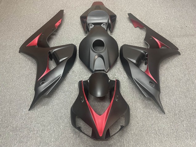 2006-2007 Matt Schwarz & Rot CBR1000RR Verkleidung 2006-2007 Matt Schwarz & Rot CBR1000RR Verkleidung