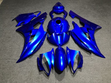 2006-2007 Metallic Blau Schlicht R6 Verkleidung