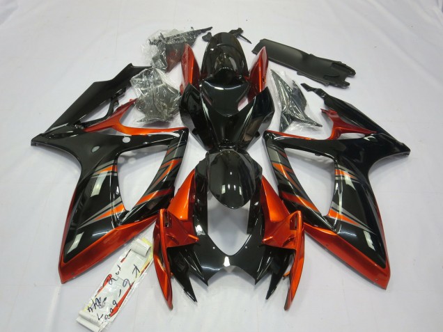 2006-2007 Orange & Schwarz GSXR 600-750 Verkleidung 2006-2007 Orange & Schwarz GSXR 600-750 Verkleidung