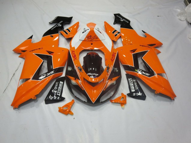 2006-2007 Orange-Schwarz ZX10R Verkleidung 2006-2007 Orange-Schwarz ZX10R Verkleidung