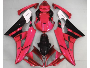 2006-2007 Rot Glänzend & Schwarz R6 Verkleidung