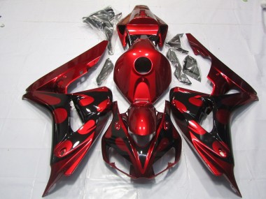 2006-2007 Rot & Schwarz Candy CBR1000RR Verkleidung