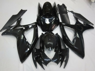 2006-2007 Schwarz Glänzend GSXR 600-750 Verkleidung