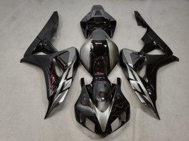 2006-2007 Schwarz Glänzend Mit Grau CBR1000RR Verkleidung