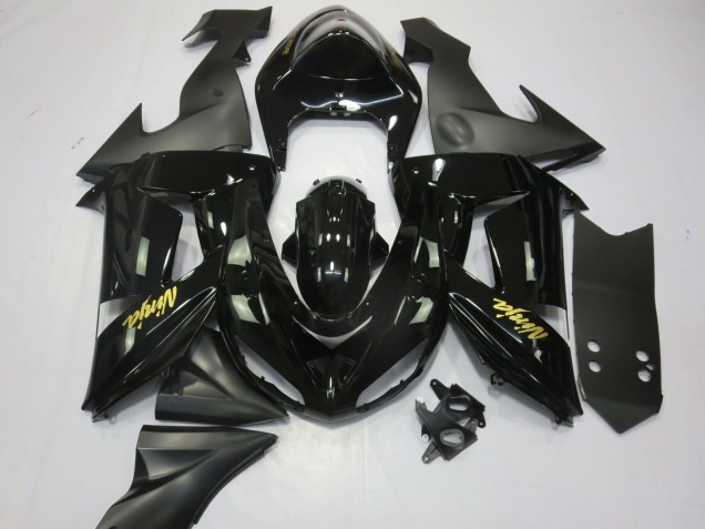 2006-2007 Schwarz & Gold ZX10R Verkleidung