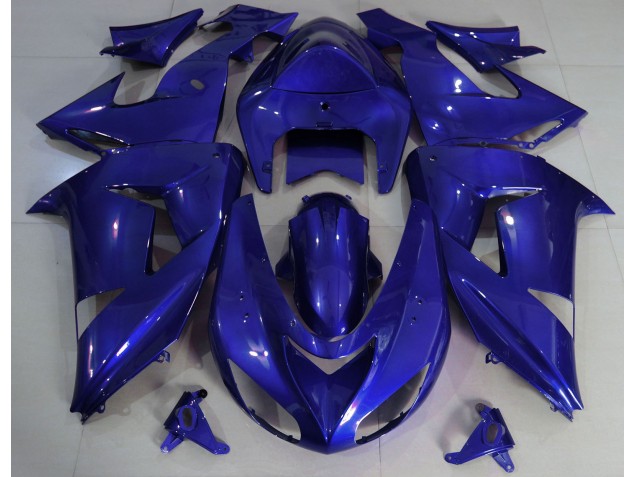 2006-2007 Tiefes Blau Schlicht ZX10R Verkleidung 2006-2007 Tiefes Blau Schlicht ZX10R Verkleidung