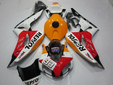 2006-2007 White Repsol 93 CBR1000RR Verkleidung