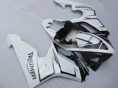 2006-2008 Weiß Silber & Schwarz Daytona 675 Verkleidung
