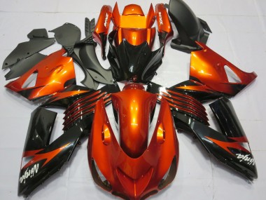 2006-2011 Grün Schwarz ZX14R Verkleidung