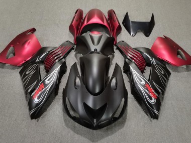 2006-2011 Matt Schwarz & Rot ZX14R Verkleidung