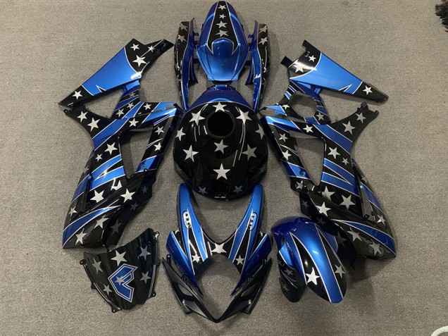 2007-2008 Benutzerdefinierter Perlenstern-Stil GSXR 1000 Verkleidung