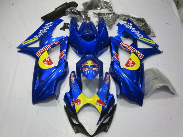 2007-2008 Blau Rot Bull GSXR 1000 Verkleidung 2007-2008 Blau Rot Bull GSXR 1000 Verkleidung