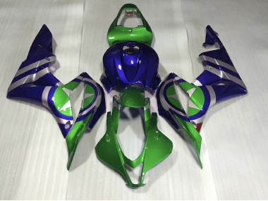 2007-2008 Blaugrün Captain America CBR600RR Verkleidung