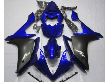 2007-2008 Glänzend Blau & Schwarz R1 Verkleidung