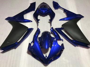 2007-2008 Glänzend Blau & Schwarz R1 Verkleidung