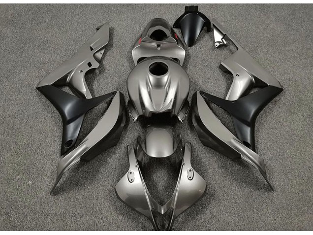 2007-2008 Glänzend Grau & Schwarz CBR600RR Verkleidung