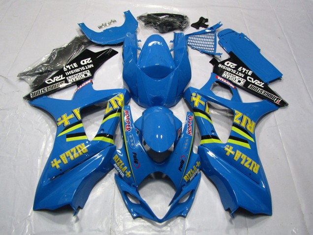 2007-2008 Hellblau Rizla GSXR 1000 Verkleidung