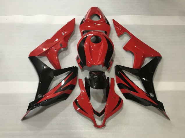 2007-2008 Metallic Rot-Stil OEM CBR600RR Verkleidung