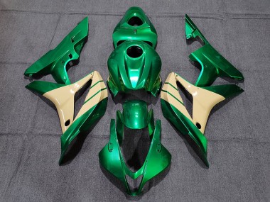 2007-2008 Smaragdgrün & Hellbraun CBR600RR Verkleidung