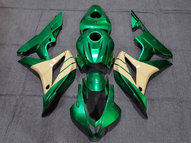 2007-2008 Smaragdgrün & Hellbraun CBR600RR Verkleidung 2007-2008 Smaragdgrün & Hellbraun CBR600RR Verkleidung