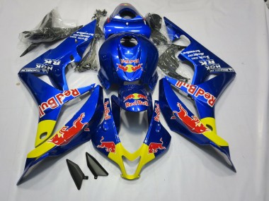 2007-2008 Tiefes Blaurot Bull CBR600RR Verkleidung