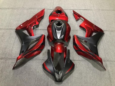 2007-2008 Tiefrot & Matt Schwarz CBR600RR Verkleidung