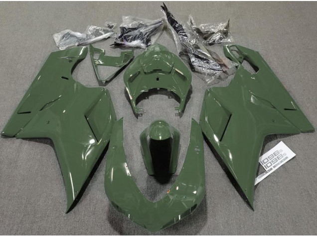 2007-2014 Armeegrün Glänzend Ducati 848 1098 1198 Verkleidung 2007-2014 Armeegrün Glänzend Ducati 848 1098 1198 Verkleidung