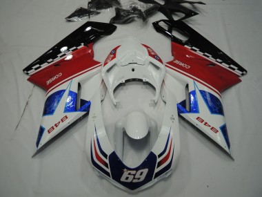 2007-2014 Blauer Stern Ducati 848 1098 1198 Verkleidung