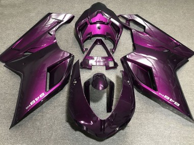 2007-2014 Dunkelpink Ducati 848 1098 1198 Verkleidung