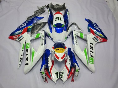 2008-2010 Fixi Blau GSXR 600-750 Verkleidung