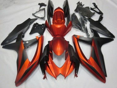 2008-2010 Gebranntes Matt Orange GSXR 600-750 Verkleidung