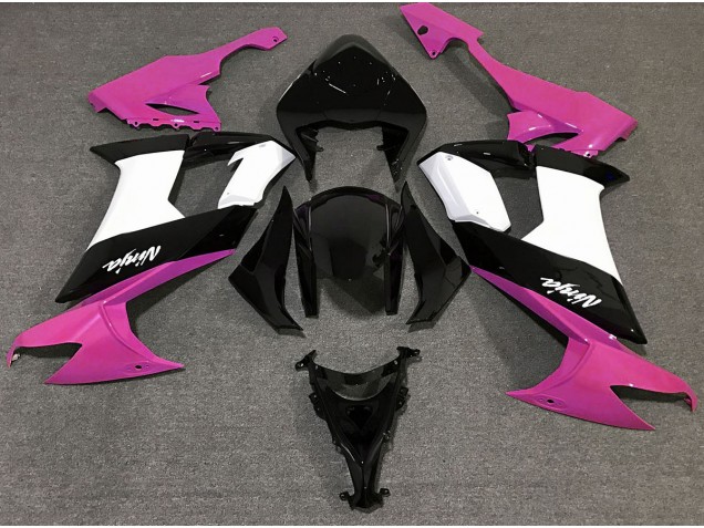 2008-2010 Glanzrosa Schwarz & Weiß ZX10R Verkleidung 2008-2010 Glanzrosa Schwarz & Weiß ZX10R Verkleidung